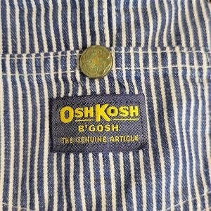 Vintage Vestback Oshkosh Railroad Stripe Bib Overalls Sz 3t (See Measurements)